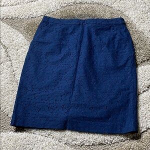 C. Wonder Navy floral lace skirt